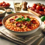 Recepten met AI: Tomatenrisotto met chorizo