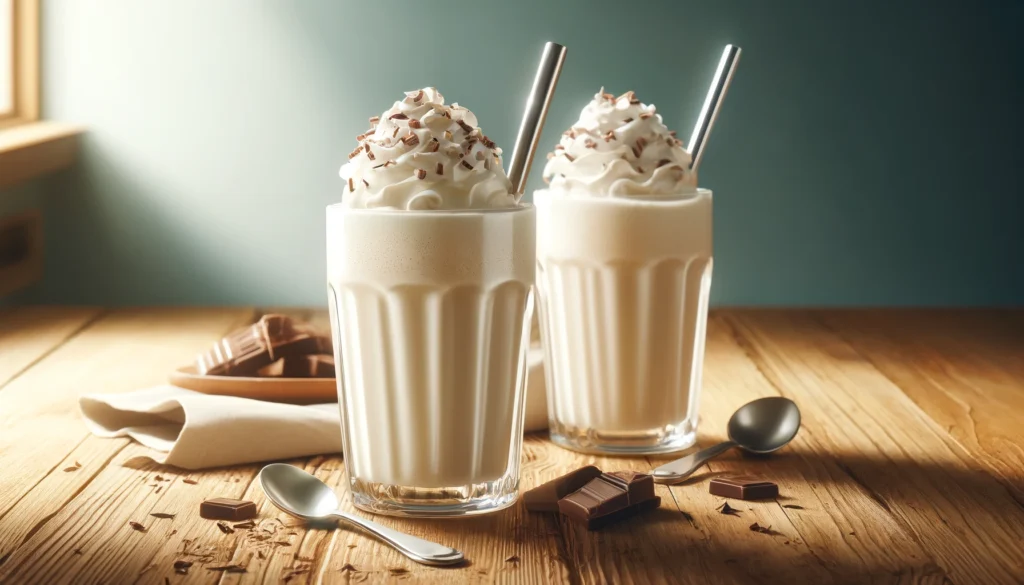 Klassieke vanille milkshake